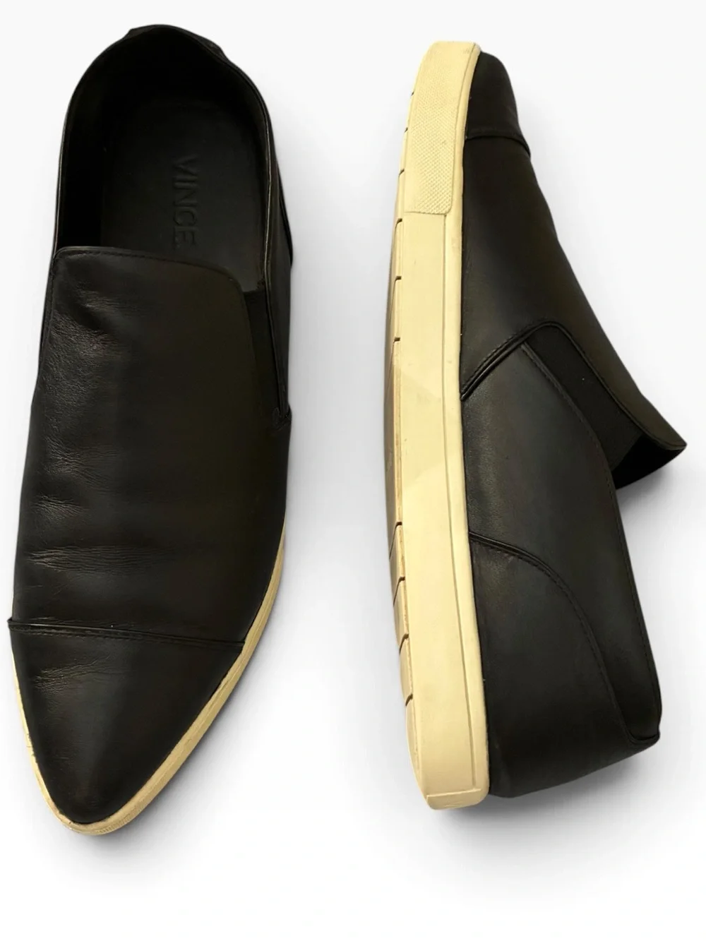 Vince  Paeyre Leather Pointy Toe  Slip On  Loafers Sz 9